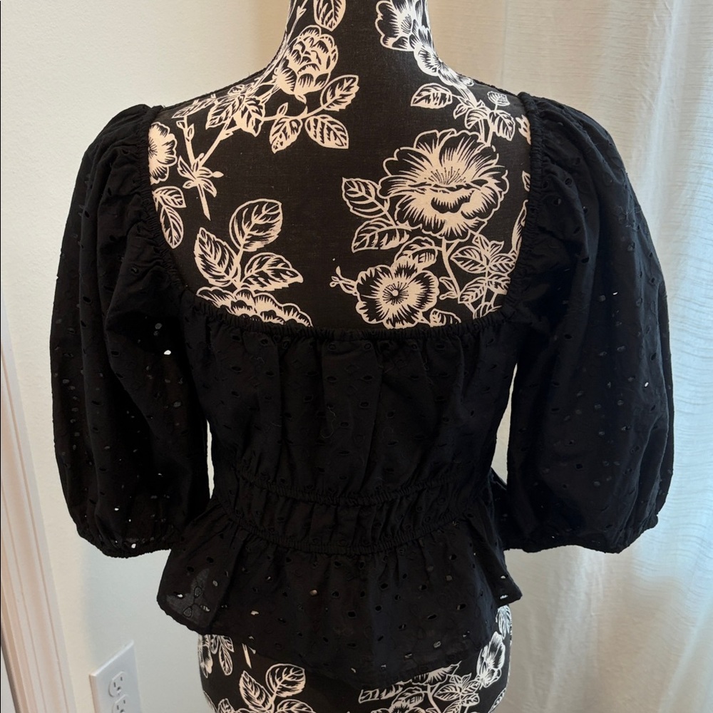 Elegant Black  Women's Stretchy Top - Picture 4 of 8